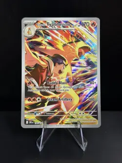 Ethan's Typhlosion 190/182 Sv10: Destined Rivals Pokemon TCG Illustration Rare - Image 1