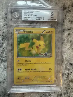 2016 Pokemon Promos Generations #26 Pikachu P Toys "R" US" Stamp 26/83 - Image 1