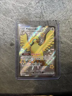 Pokemon TCG - Paldean Fates - Pidgeot EX 221/091 Full Art Shiny Holo Rare NM - Image 1