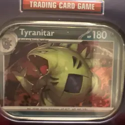 Pokemon TCG Mighty Mysterious Tyranitar Tin Sealed - Image 3