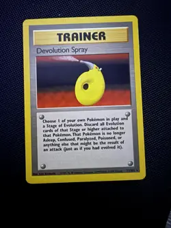 Pokemon TCG Devolution Spray Trainer Base Set 72/102 Regular Card - Image 1