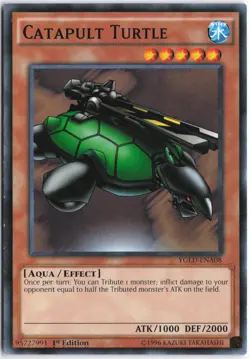 Yugioh - Catapult Turtle YGLD-ENA08 1st Edition - King of Games: Yugi's Legendar - Image 1