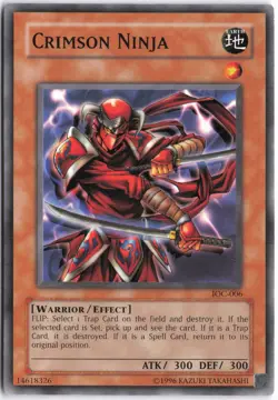 Yugioh - Crimson Ninja IOC-006 Unlimited - Invasion of Chaos - Image 1