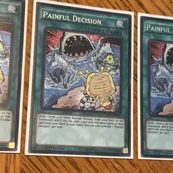 Yu-Gi-Oh! TCG Painful Decision Dimension of Chaos DOCS-EN065 1st Edition Secret - Image 3