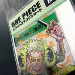 S4991 Roronoa Zoro Japanese One Piece Day 2025 Metallic Acrylic Card Sealed - Image 2