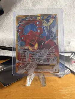 Pokemon TCG Volcanion-EX Steam Siege Holo Card 115/114 Secret Ultra Rare - Image 1