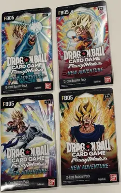Dragon Ball Super Card Game - New Adventure FB05 Sleeved Booster Packs (4 Arts) - Image 1