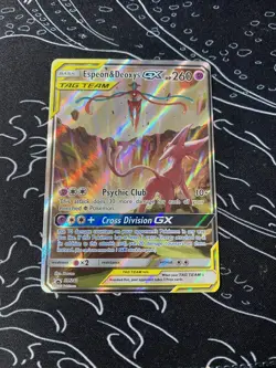 Espeon & Deoxys GX SM240 Pokemon Sun and Moon Promo Card - Image 1