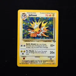 Jolteon 4/64 HP Jungle Holo Rare Vintage Pokemon TCG Card WOTC 1999 - Image 1
