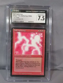 BALL LIGHTNING The Dark 1994 MTG Magic the Gathering Uncommon Card CGC 7.5 NM+ - Image 1