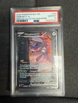 Pokemon Genesect EX TCG 067/086 Black Bolt Double Rare Holo Card SV PSA 10 - Image 1