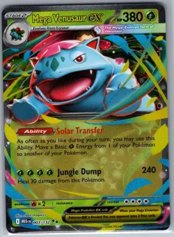Mega Venusaur ex 003/132 ME01: Mega Evolution - Pokemon Card - NM - Image 1