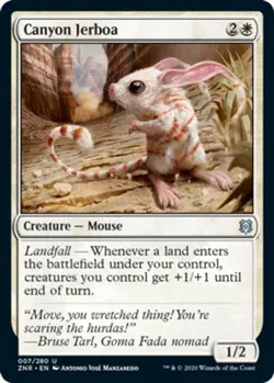 Canyon Jerboa Zendikar Rising Lightly Played, English - Image 1