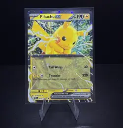 Pikachu EX Pokemon Card Prismatic Evolutions Double Rare Card 28/131 - Image 1