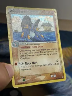 Swampert 27/100 Holo Rare 2006 EX Crystal Guardians Pokemon TCG Vintage Card HP - Image 4