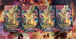 Pokemon Center Mega Evolution Ascended Heroes Booster Bundle Box Sealed Lot 4x - Image 1