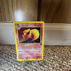 Pokemon TCG Jungle Flareon 3/64 Holo Rare Unlimited 70 HP - Image 2