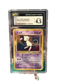1997 Pokemon Japanese mystery of the Fossils Mew-Holo #151 CGC 4.5 - Image 1
