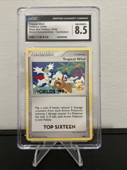 2009 Pokemon Promo World Championships Top Sixteen Tropical Wind #DP48 CGC 8.5 - Image 1