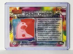 1999 Topps Pokemon #27 Stealing Pokemon Holo/Foil - Mewtwo Strikes Back - Image 2