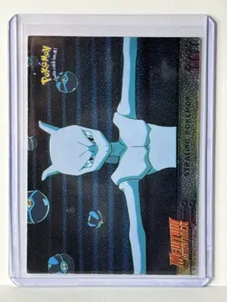 1999 Topps Pokemon #27 Stealing Pokemon Holo/Foil - Mewtwo Strikes Back - Image 3