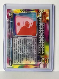 1999 Topps Pokemon #27 Stealing Pokemon Holo/Foil - Mewtwo Strikes Back - Image 4