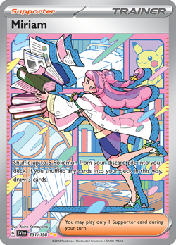 Pokemon Miriam 251/198 Scarlet & Violet SV01 Special Illustration Rare NM Holo - Image 1