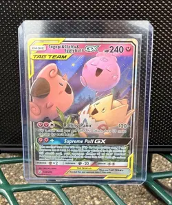 Pokemon Togepi & Cleffa & Igglybuff GX TAG TEAM 143/236 Cosmic Eclipse Holo - Image 1