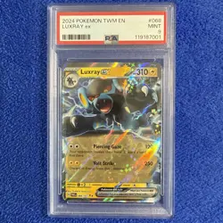 2024 POKEMON TWM EN #068 LUXRAY EX PSA 9 LOW POP TWILIGHT MASQUERADE #68 - Image 1