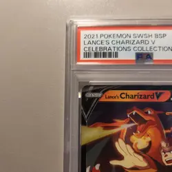 2021 Pokemon Lance's Charizard V SWSH133 Promo PSA 10 - Image 5