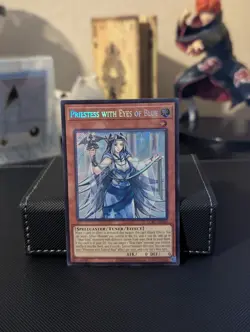 Priestess with Eyes of Blue- LCKC-EN016 - Secret Rare - NM - FREE SHIPPING - Image 1