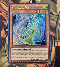 Yu-Gi-Oh! Mystical Elf White Lightning - LDS3-EN135 - Secret Rare - Promo - LP - Image 1