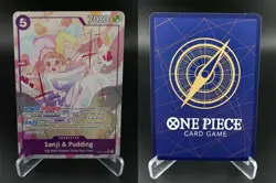 Sanji Pudding Alt Art EB02-035 Extra Booster Anime 25th Collection One Piece NM - Image 3