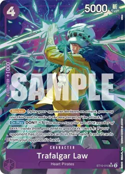 ***FOIL Trafalgar Law (ST10-010) Alternate Art (PRB-01)*** One Piece Kid Icarus - Image 1
