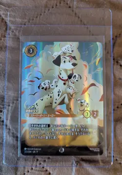 Pongo Determined Father E 223/204 JA 9 Foil Disney Lorcana Card Enchanted JPN - Image 1