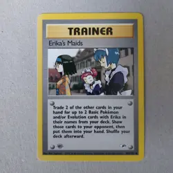 Erika's Maids 109/132 Gym Heroes Uncommon 1st Edition Collectible Pokemon Card - Image 1