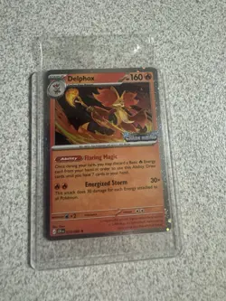 SEALED Delphox Chaos Rising STAMPED Promo Holo Pokemon Card English - Image 1