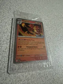 SEALED Delphox Chaos Rising STAMPED Promo Holo Pokemon Card English - Image 2