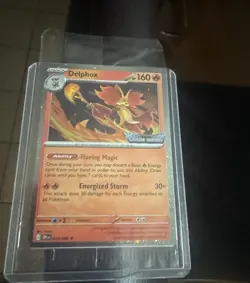 SEALED Delphox Chaos Rising STAMPED Promo Holo Pokemon Card English - Image 3
