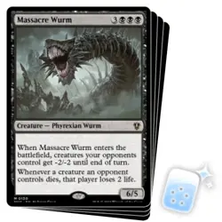 MASSACRE WURM X4 Murders At Karlov Manor: Commander Magic MTG MINT CARD - Image 1