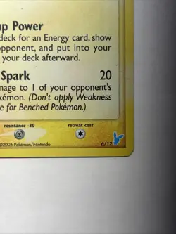 Pokemon Minun 6/12 EX Trainer Kit 2 Holo Common Basic Card 60 HP English - Image 5