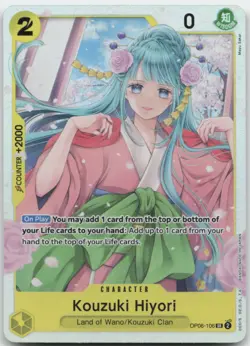 Kouzuki Hiyori OP06-106 One Piece Card NM - Image 1
