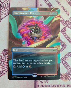 MTG Foil Stormcarved Coast Borderless Secrets of Strixhaven NM - Image 1