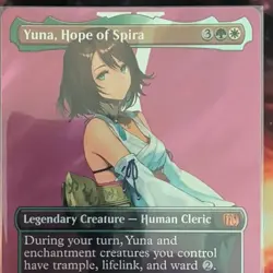 Yuna, Hope of Spira (Borderless) (Surge Foil) - FINAL FANTASY (FIN) - Image 1