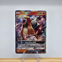 Pokemon TCG: Entei GX 10/73 -Shining Legends -Ultra Rare Holo -LP - Image 1