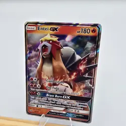 Pokemon TCG: Entei GX 10/73 -Shining Legends -Ultra Rare Holo -LP - Image 2