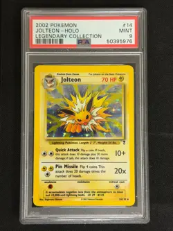 2002 POKEMON LEGENDARY COLLECTION #14 JOLTEON-HOLO PSA 9 - Image 1