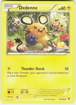 Dedenne 57/162 Uncommon BREAKthrough Pokemon Near Mint - Image 1