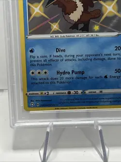2021 POKEMON SWORD & SHIELD SHINING FATES #SV030 CRAMORANT-HOLO PSA 10 - Image 5