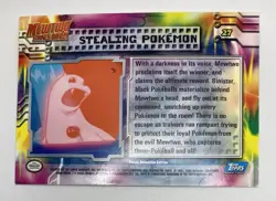 Topps Stealing Pokemon Topps Mewtwo Strikes Back HOLO Blue Logo - Image 5